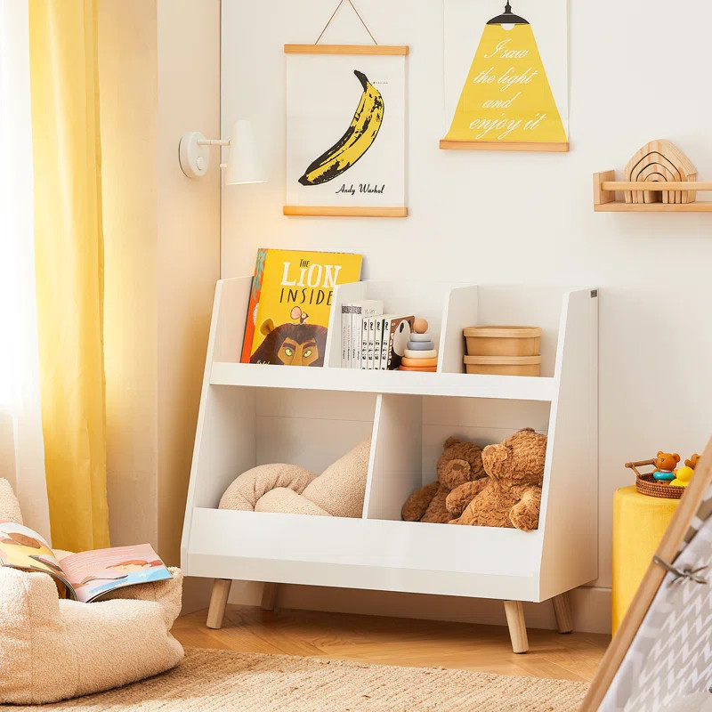 Children 30" H X 34" W Solid Wood Maple Chip Resistant Kids Bookcase | Wayfair North America