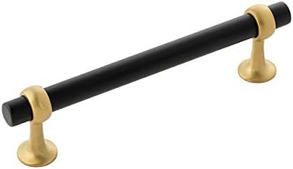 Belwith-Keeler B077524-MBBGB Ostia Collection Pull 5-1/16 Inch (128mm) Center to Center Matte Black  | Amazon (US)