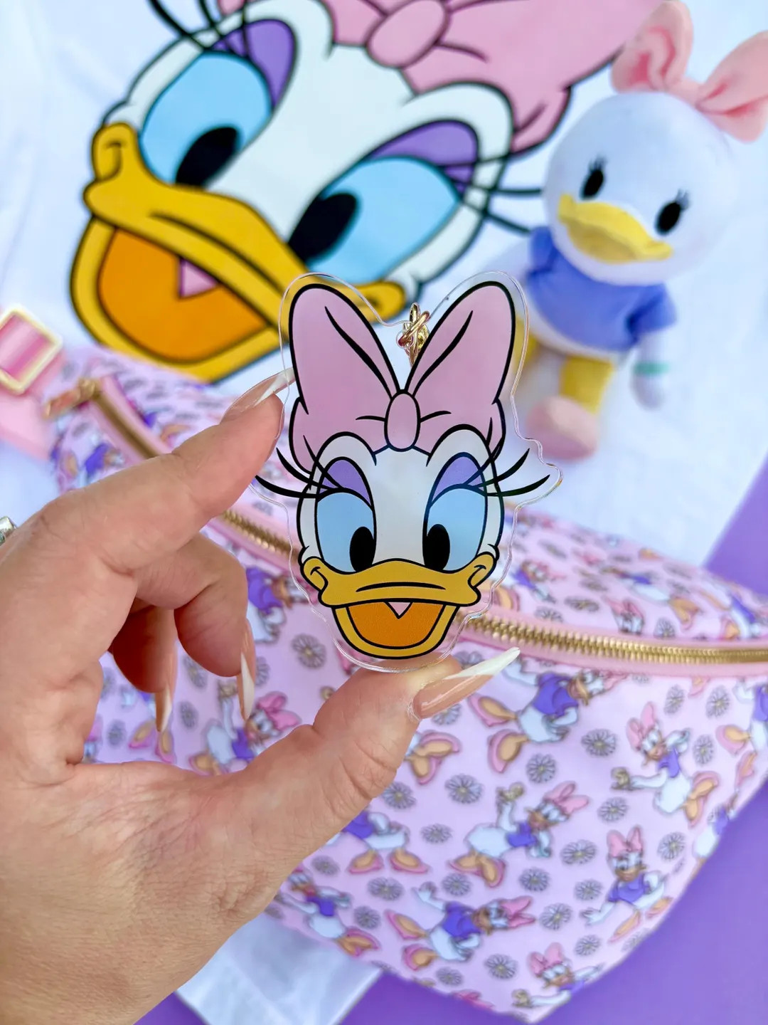 Girl Duck Face Bag Charm - Classic Character Bag Charm - Etsy | Etsy (US)