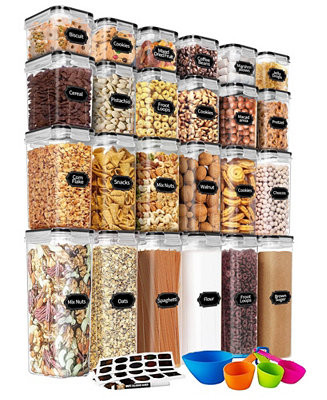 Airtight Food Storage Containers with Lids 24pcs Dry Food Storage Containers | Macy's