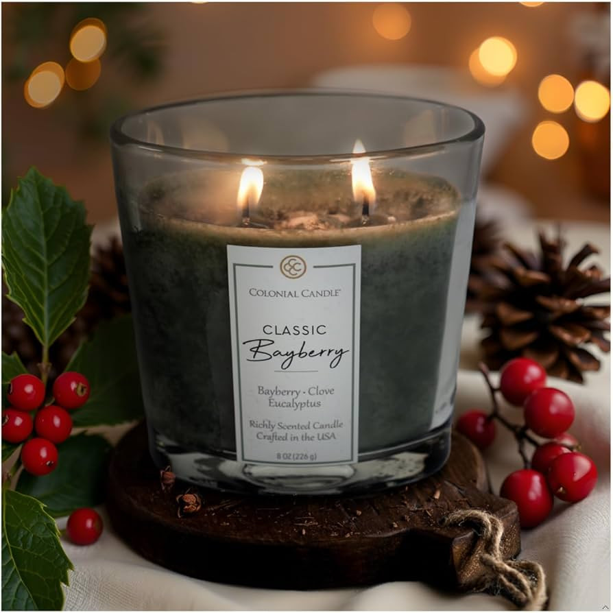 Colonial Candle Bayberry Scented Candle Jar, Highly Fragranced Candles for Home Scented, Mottled ... | Amazon (US)