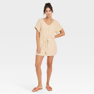 Women's Short Sleeve Romper - Universal Thread™ | Target