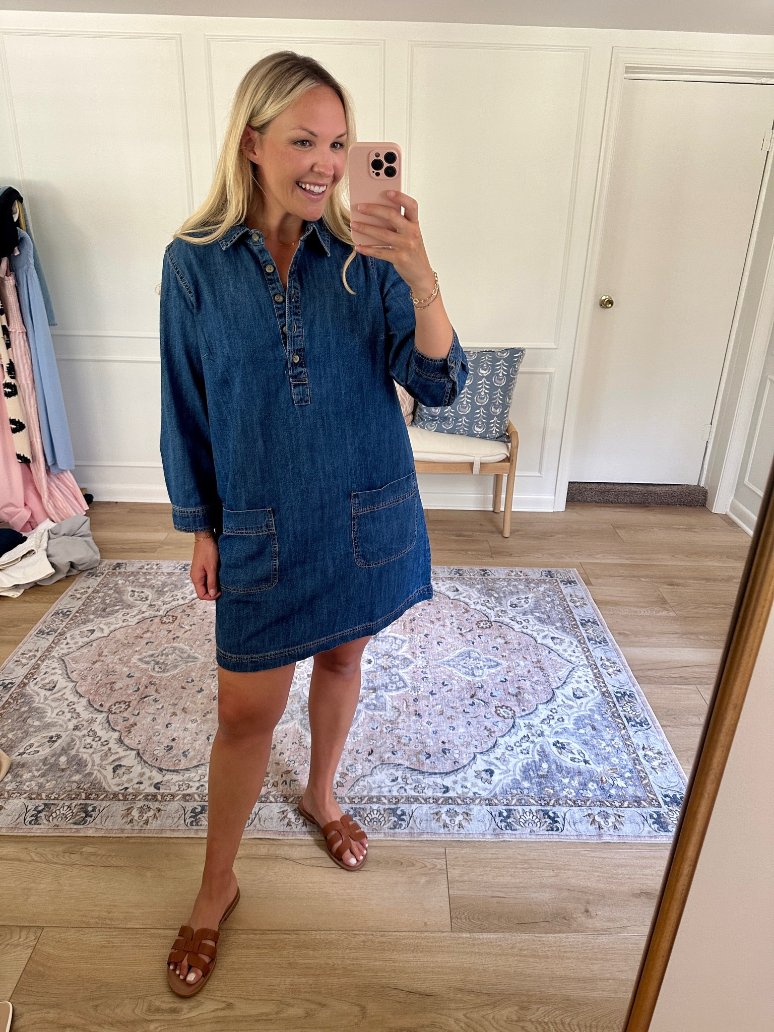 Denim dress - teacher dress on sale 

#LTKSaleAlert #LTKMidsize #LTKStyleTip