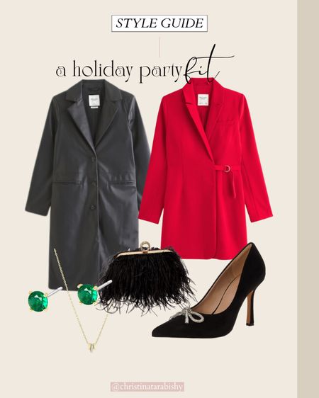 Ready in red! Get holiday party ready with this sleek red blazer dress! 

#LTKHoliday #LTKstyletip