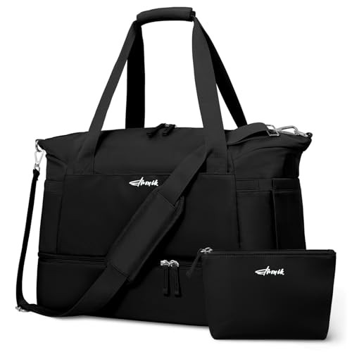 ETRONIK Gym Bag for Women, Personal Item Travel Bag with Shoes Compartment, Weekender Overnight D... | Amazon (US)