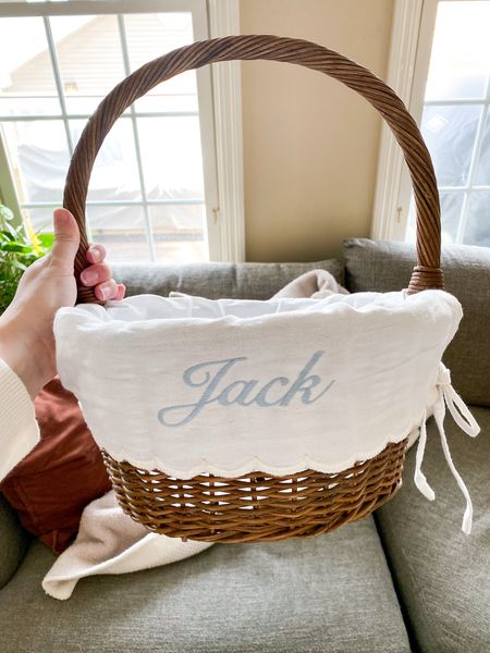 Classic personalized Easter basket for baby boy or girl

#LTKSeasonal #LTKkids #LTKfamily