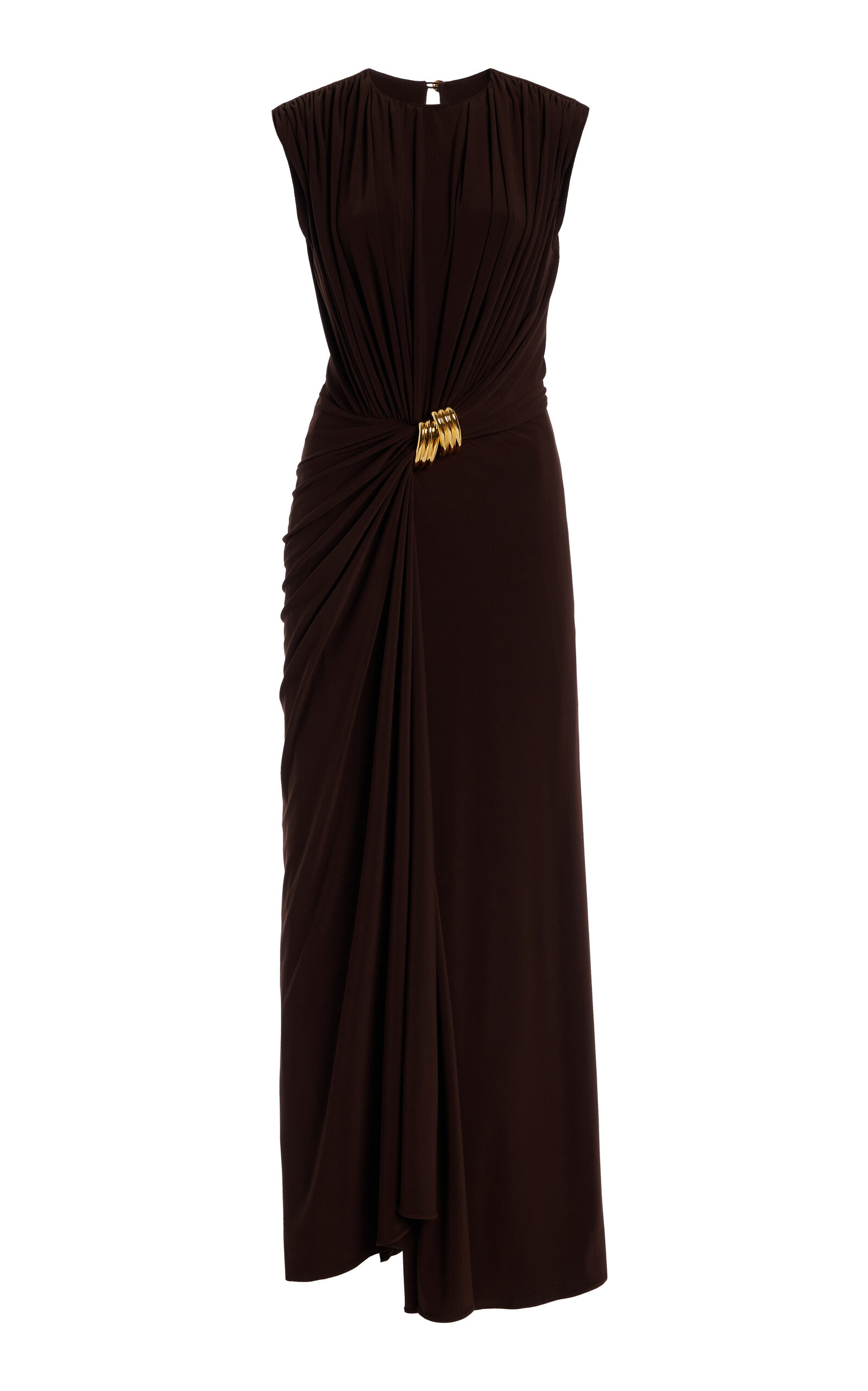 The Serena Draped Jersey Maxi Dress | Moda Operandi (Global)
