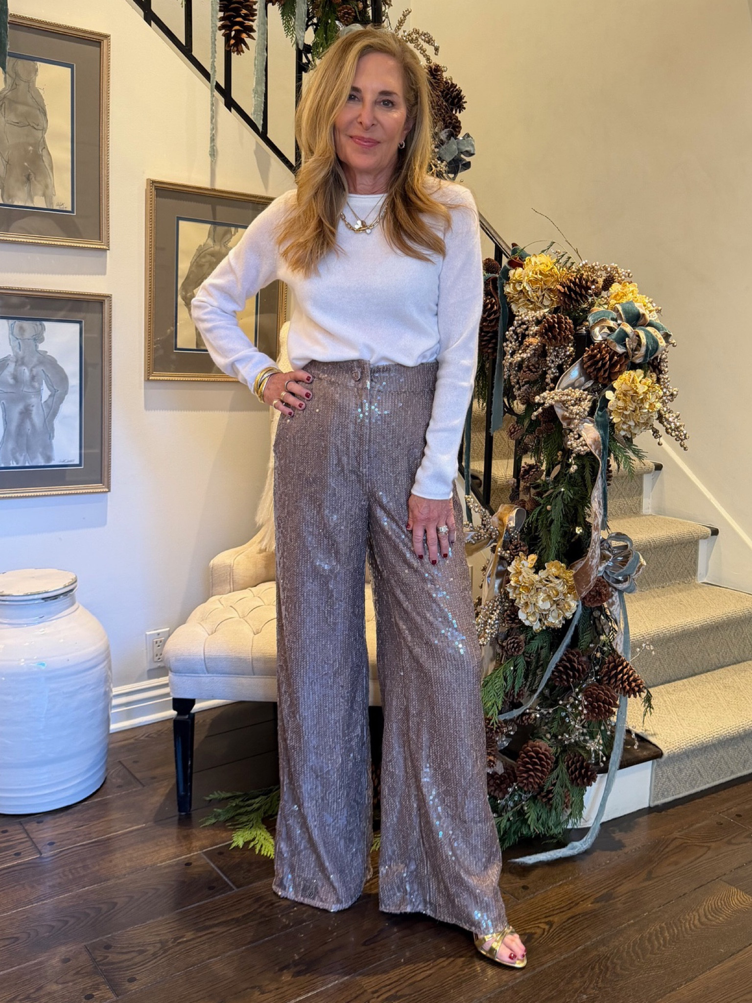 Stressed about what to wear on New Year’s Eve? This outfit is perfect! All from @bloomingdales #Bloomingdales #ad 

#LTKOver40 #LTKHoliday #LTKSeasonal