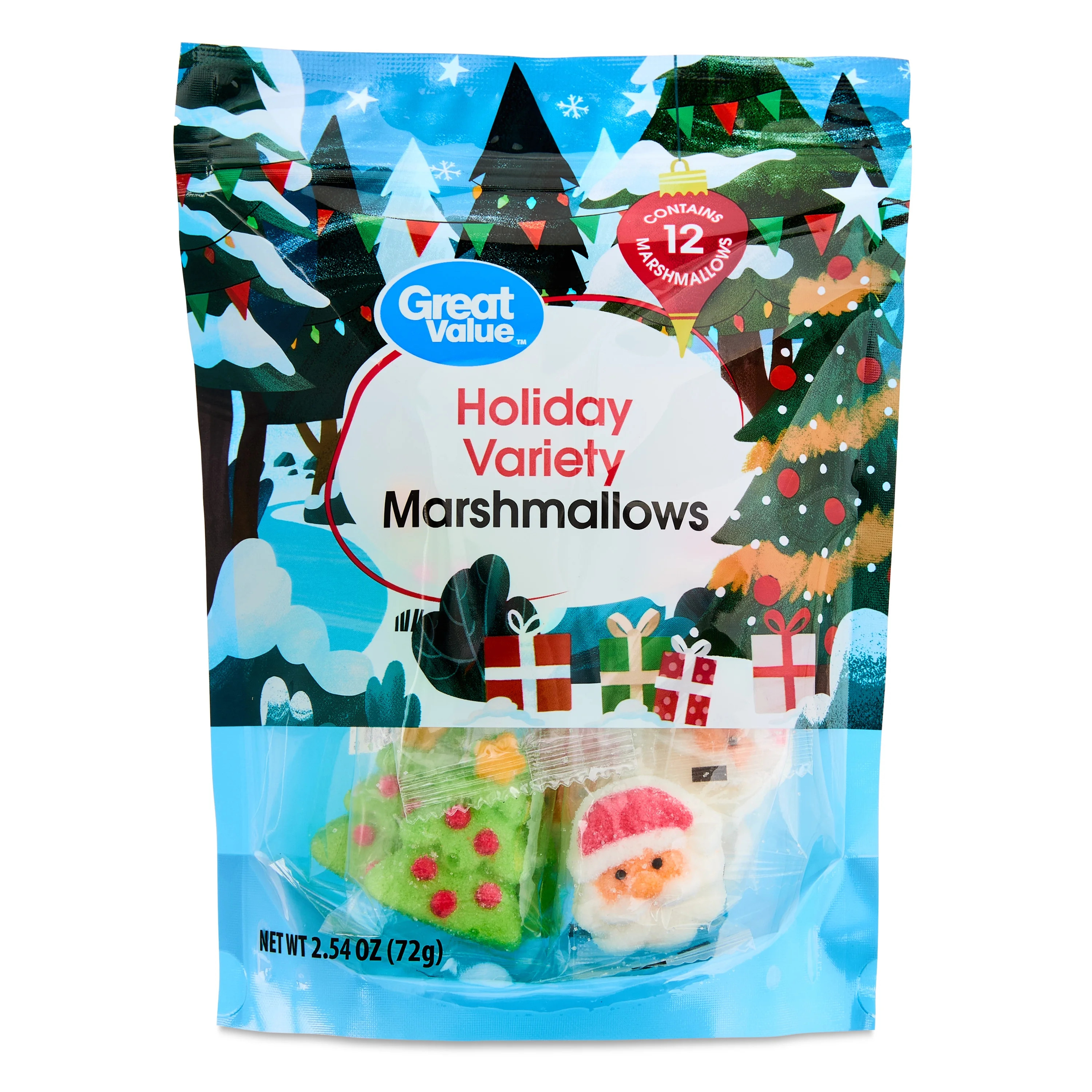 Great Value Holiday Variety Marshmallows, 2.54 oz, 12 Count | Walmart (US)