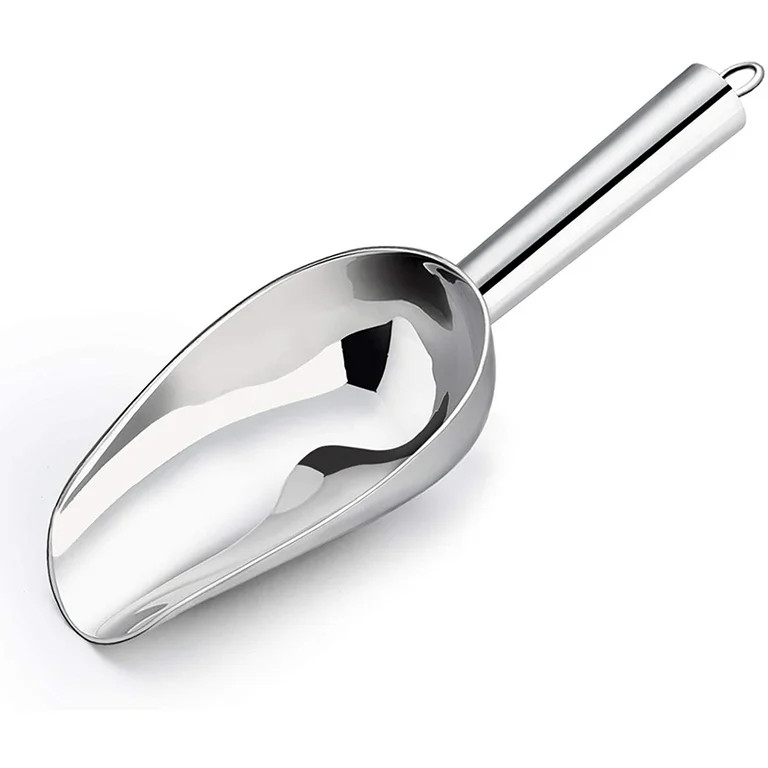VeSteel 8 Ounce Stainless Steel Ice Scoop Metal Utility Food Scoop for Ice Cube Candy Flour Sugar... | Walmart (US)