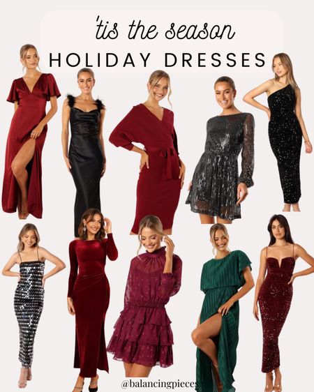 Holiday Dresses for Christmas or Holiday parties. #holidayoutfit #holidaydresses #holidaypartydress #holidayparty #holidaydress #holidayfashion 

#LTKSeasonal #LTKparties #LTKHoliday
