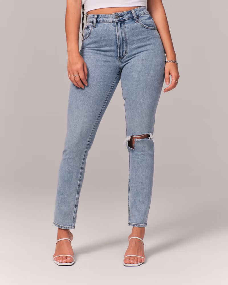 Women's Curve Love High Rise Skinny Jean | Women's | Abercrombie.com | Abercrombie & Fitch (US)