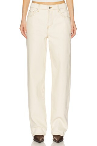 GRLFRND Bella Low Rise Boyfriend Jeans in Natural Crispy from Revolve.com | Revolve Clothing (Global)