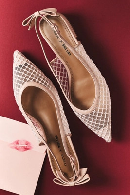 Maeve x Bibi Lou Bow Slingback Flats | Anthropologie (US)