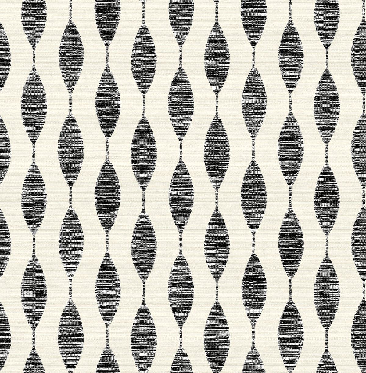 Sample Ditto Peel-and-Stick Wallpaper in Eclipse and Linen by Stacy Garcia for NextWall | Burke Decor