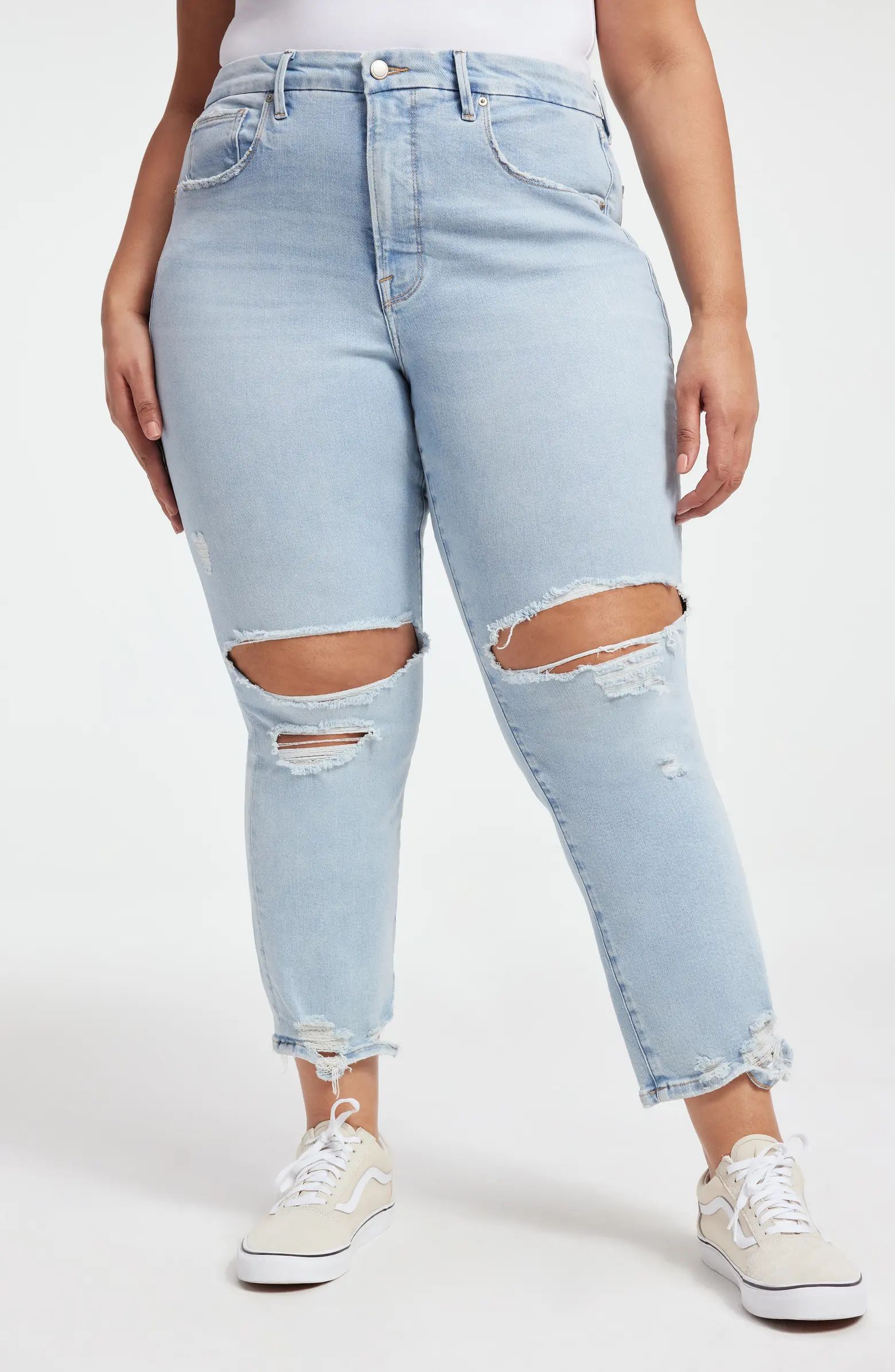 Good Boy Ripped High Waist Boyfriend Jeans | Nordstrom