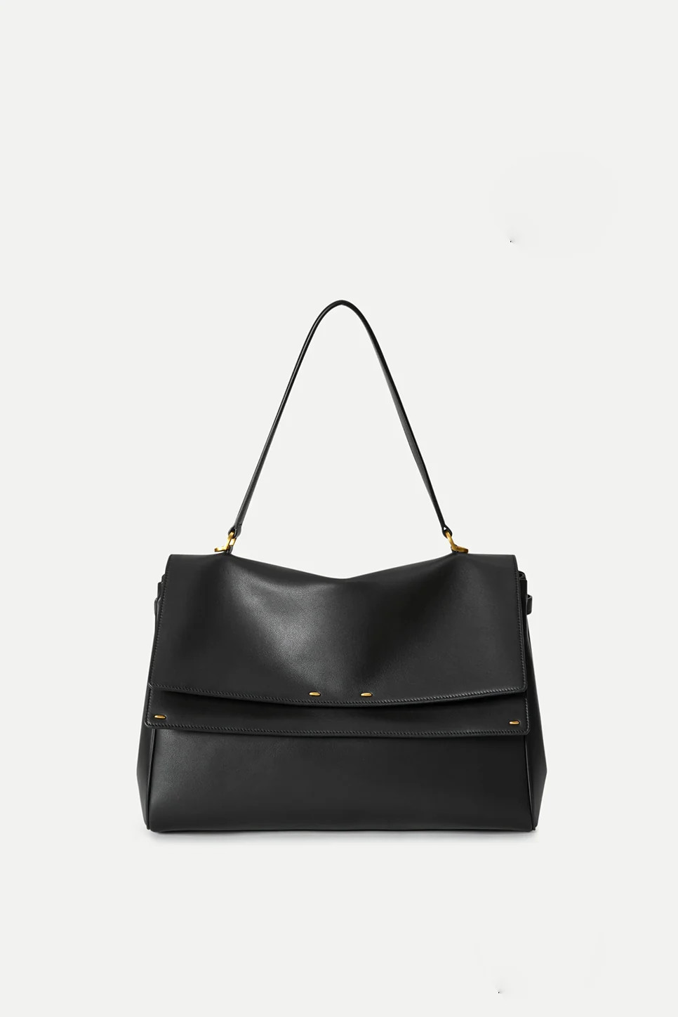 Rialto Double Flap Handbag in Calfskin Leather | Fabrique