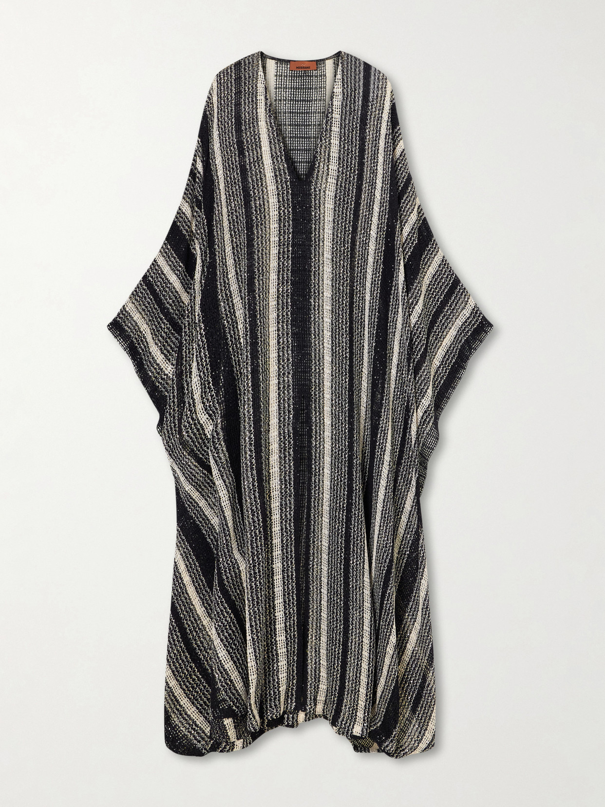 Missoni - Sequin-embellished Striped Metallic Coverup - Black | NET-A-PORTER (UK & EU)