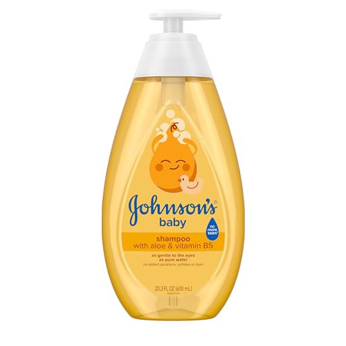 Johnson's Baby Shampoo with Aloe Vera & Vitamin B5, Tear Free, Newborn Essentials, No added Parabens & Sulfates, Hypoallergenic, 20.3 fl. oz | Amazon (US)