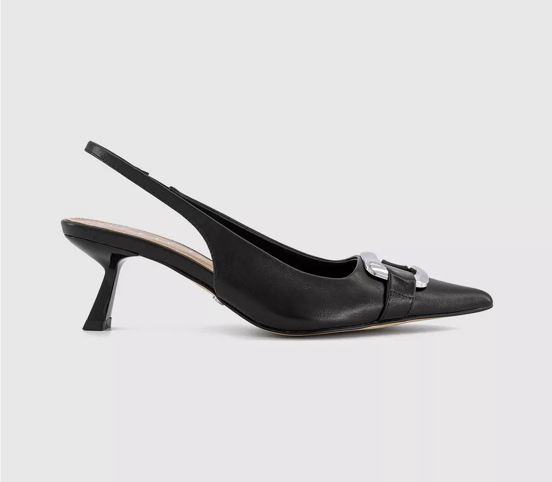 Monti Metal Trim Court Heels | Office Shoes (UK)