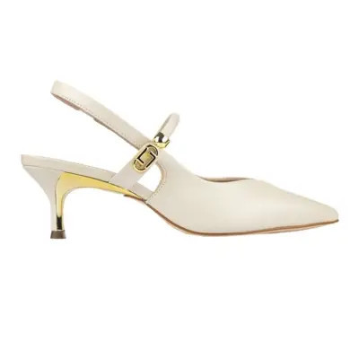 Sapato Scarpin Luz da Lua Slingback Panna | Dafiti (BR)