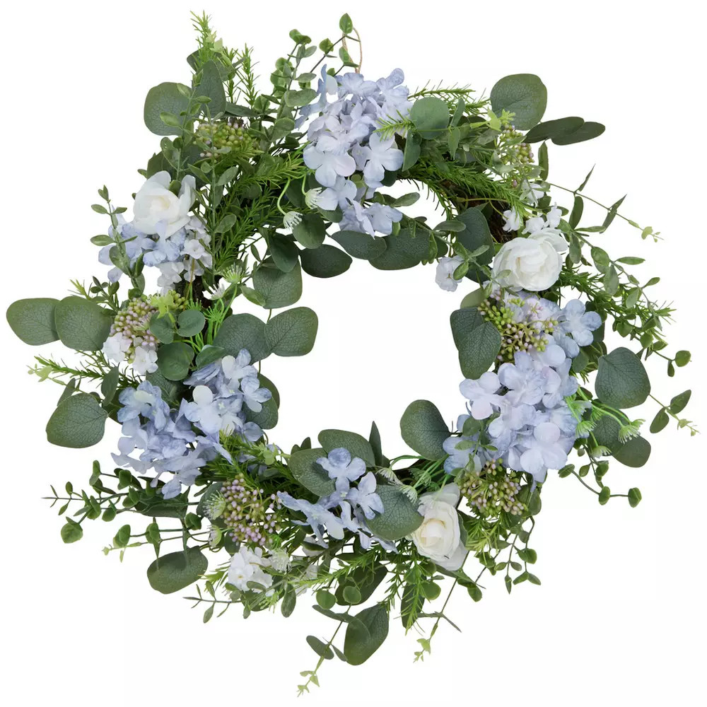 Buy Home Faux Classic Summer Wreath | Artificial flowers, plants and trees | Argos | argos.co.uk