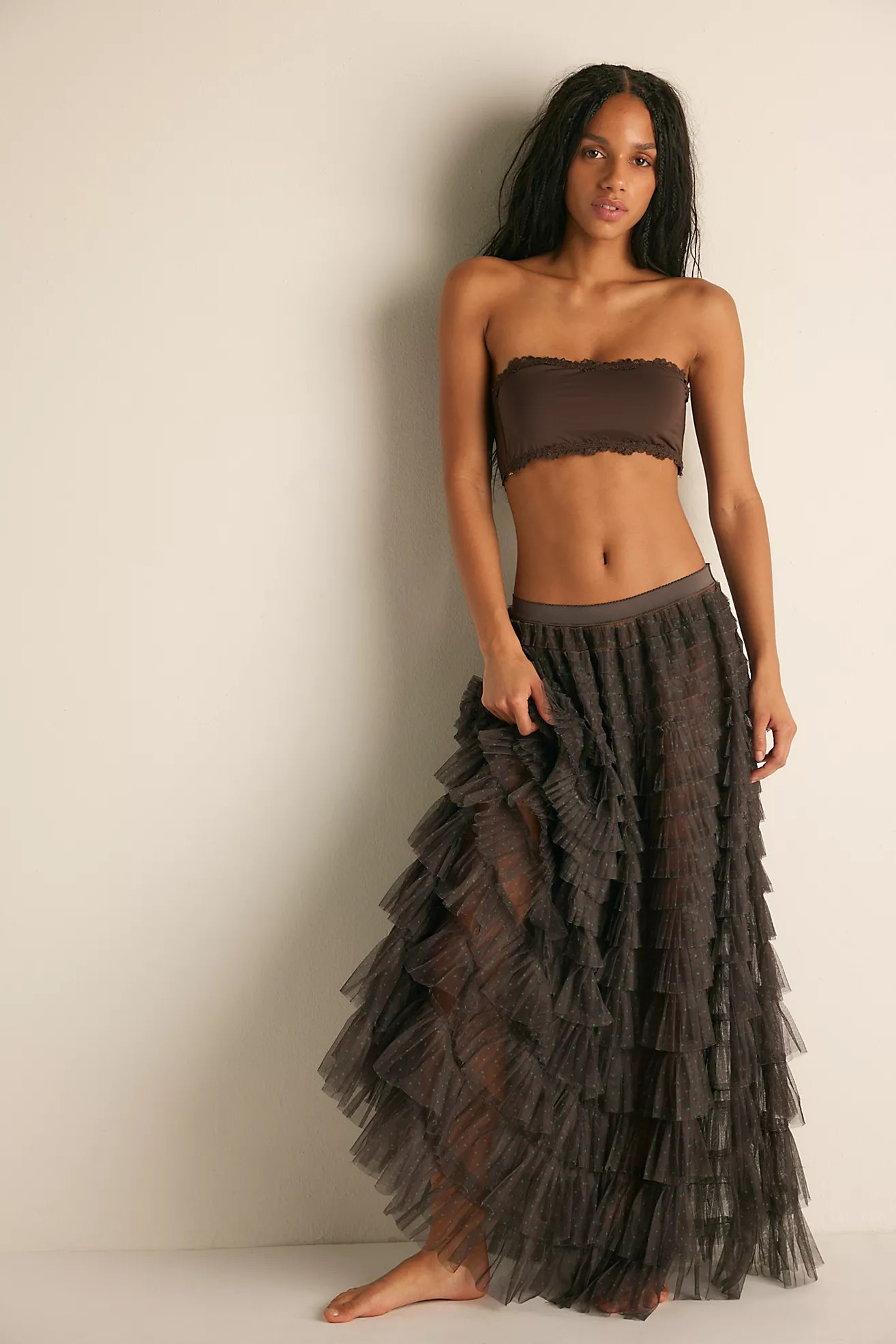 Return Of The Ruffle Maxi Slip Skirt | Free People (Global - UK&FR Excluded)