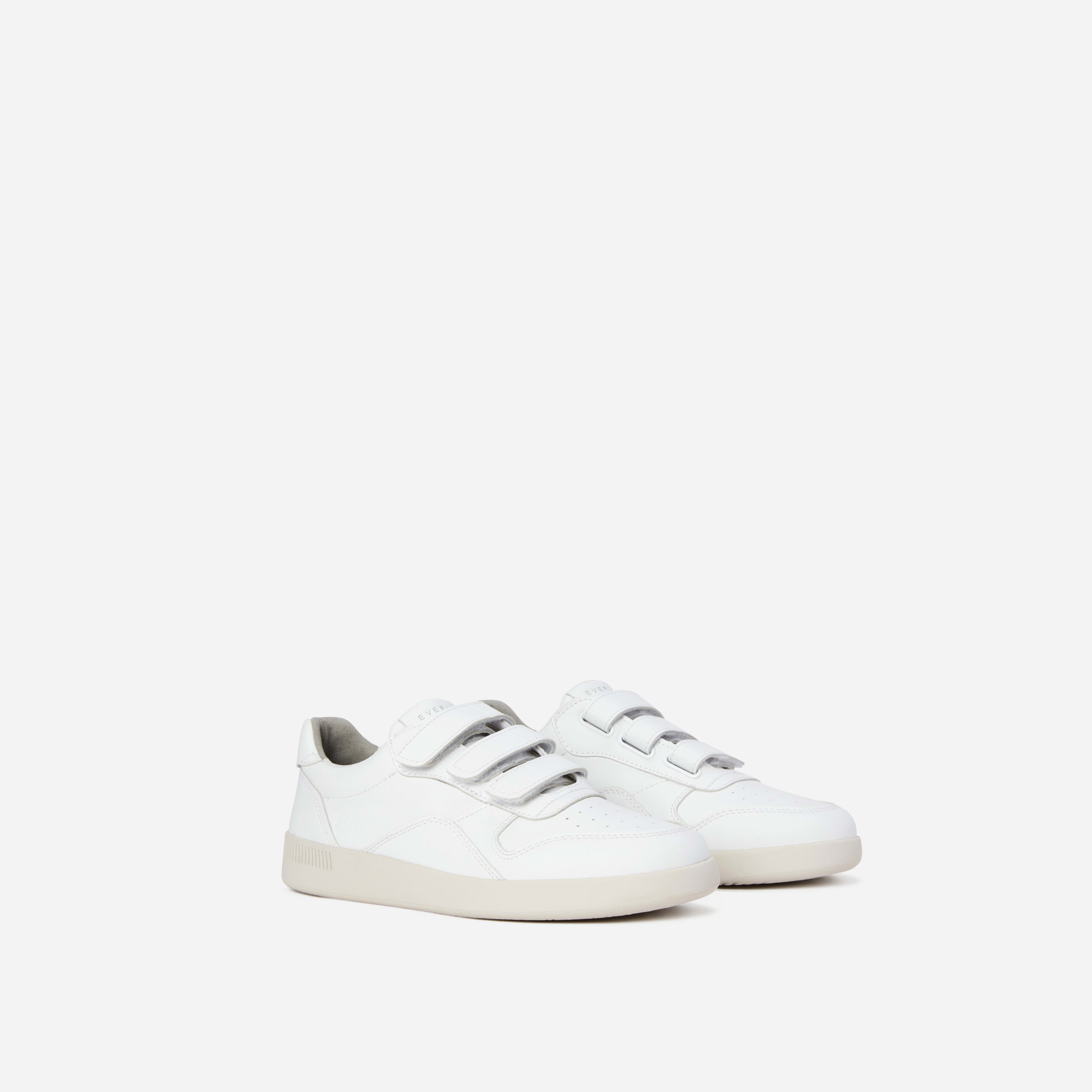 Women's ReLeather Velcro Court Sneaker by Everlane in White, Size W6.5M4.5 | Everlane