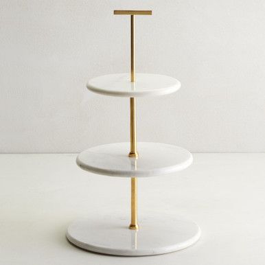 Marble 3 Tiered Stand | Z Gallerie