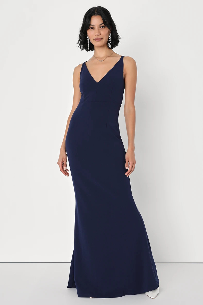 Melora Navy Blue Sleeveless Maxi Dress | Lulus (US)
