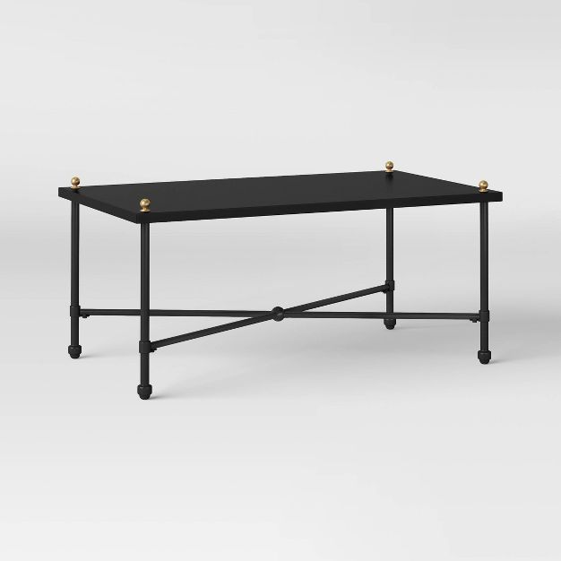 Midway Metal Patio Coffee Table - Black - Threshold™ designed with Studio McGee | Target