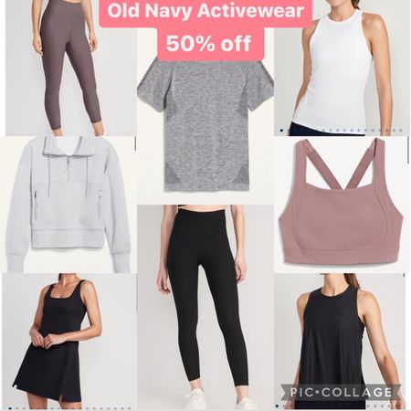 Old navy activewear 50% off #leggings #joggers #sportsbra #fitness #workout #oldnavy 

#LTKunder50 #LTKsalealert #LTKfit
