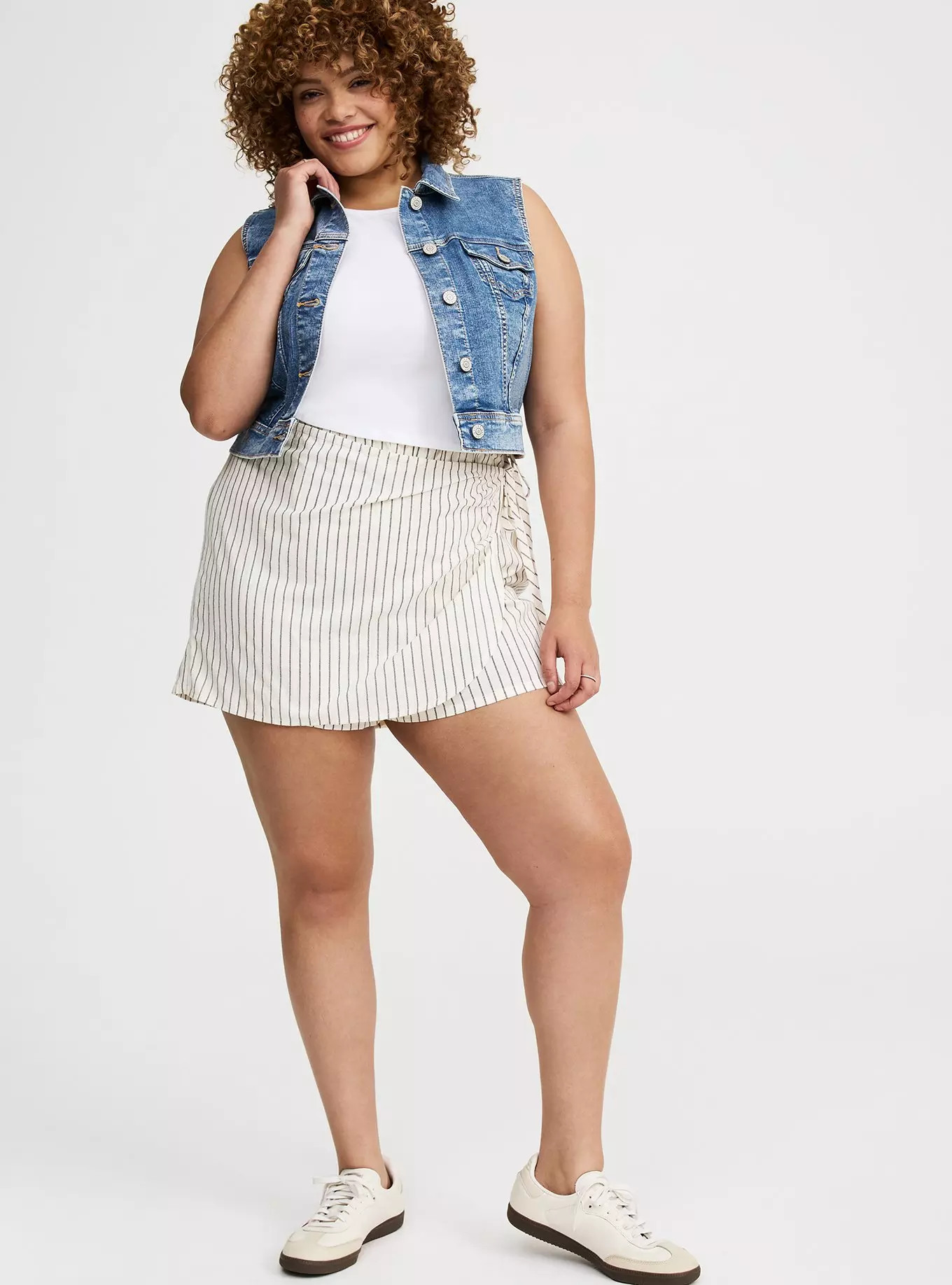 Beach Linen Side-Tie Skort | Torrid (US & Canada)
