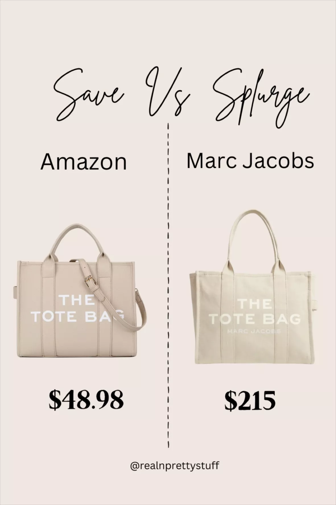 Marc Jacobs The Tote Bag: The DUPE you need to see! - Fashion For Lunch.