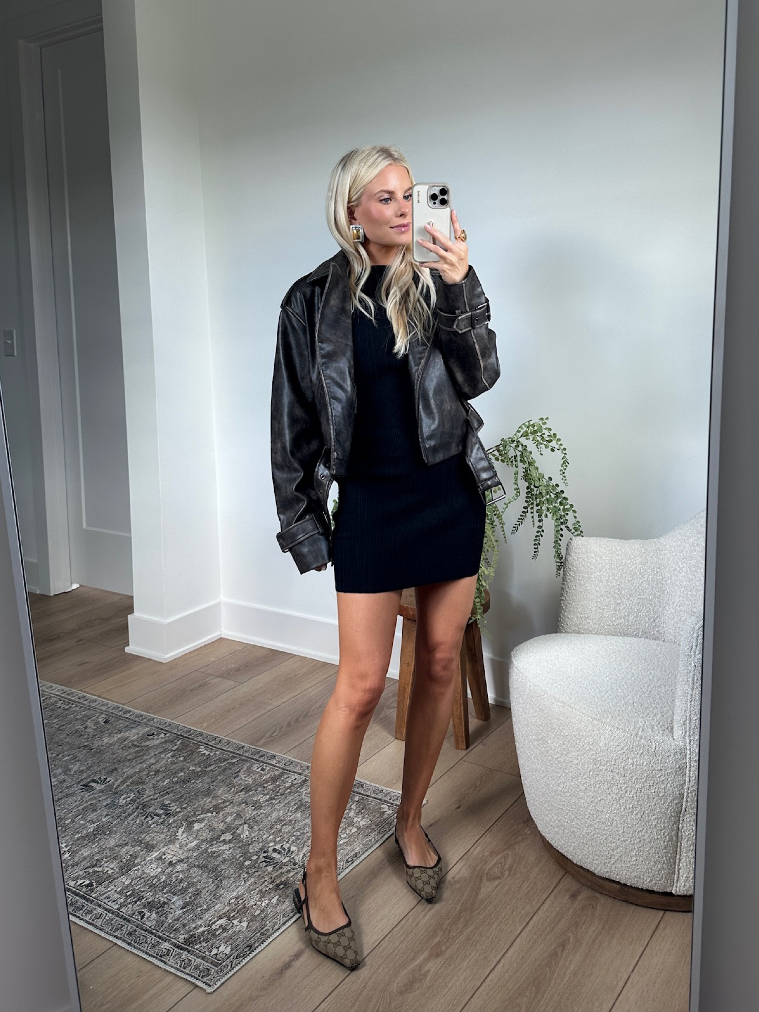LOVE this moto jacket!!! Wearing a medium in jacket and small in dress.

@dynamiteclothing   #kathleenpost

#LTKStyleTip #LTKSeasonal