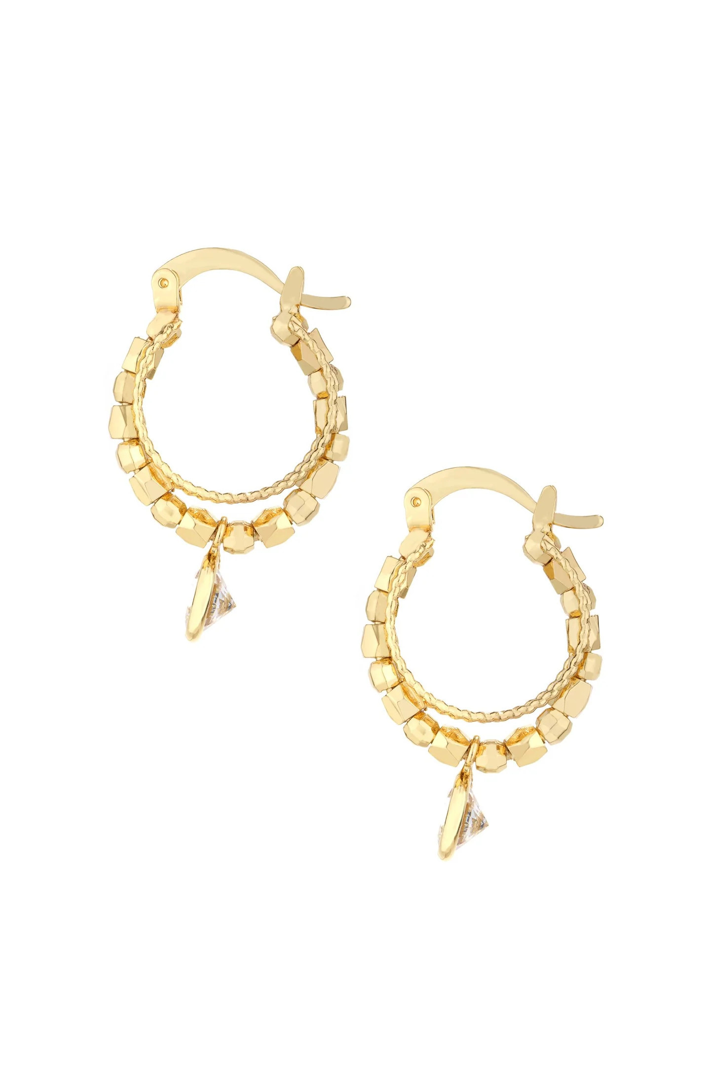 Boho Golden 18k Gold Plated Hoop Earrings | Ettika