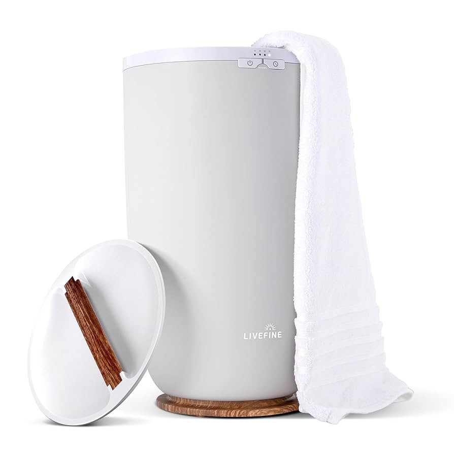 Live Fine Towel Warmer | Large Bucket Style Luxury Heater, Adjustable Timer, Auto Shut-Off | Fits... | Amazon (US)