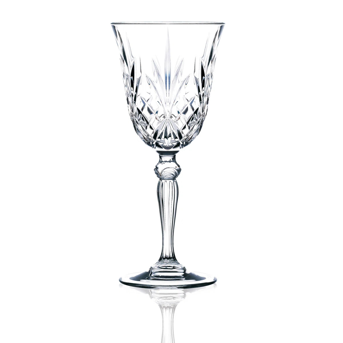 Melodia 7.5oz. Crystal Wine Glass Set (Set of 6) | Wayfair North America