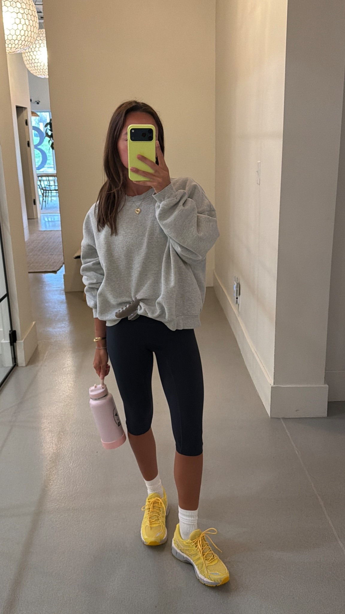 Wore to pilates! Med sweatshirt XS leggings are preorder sorry🥲