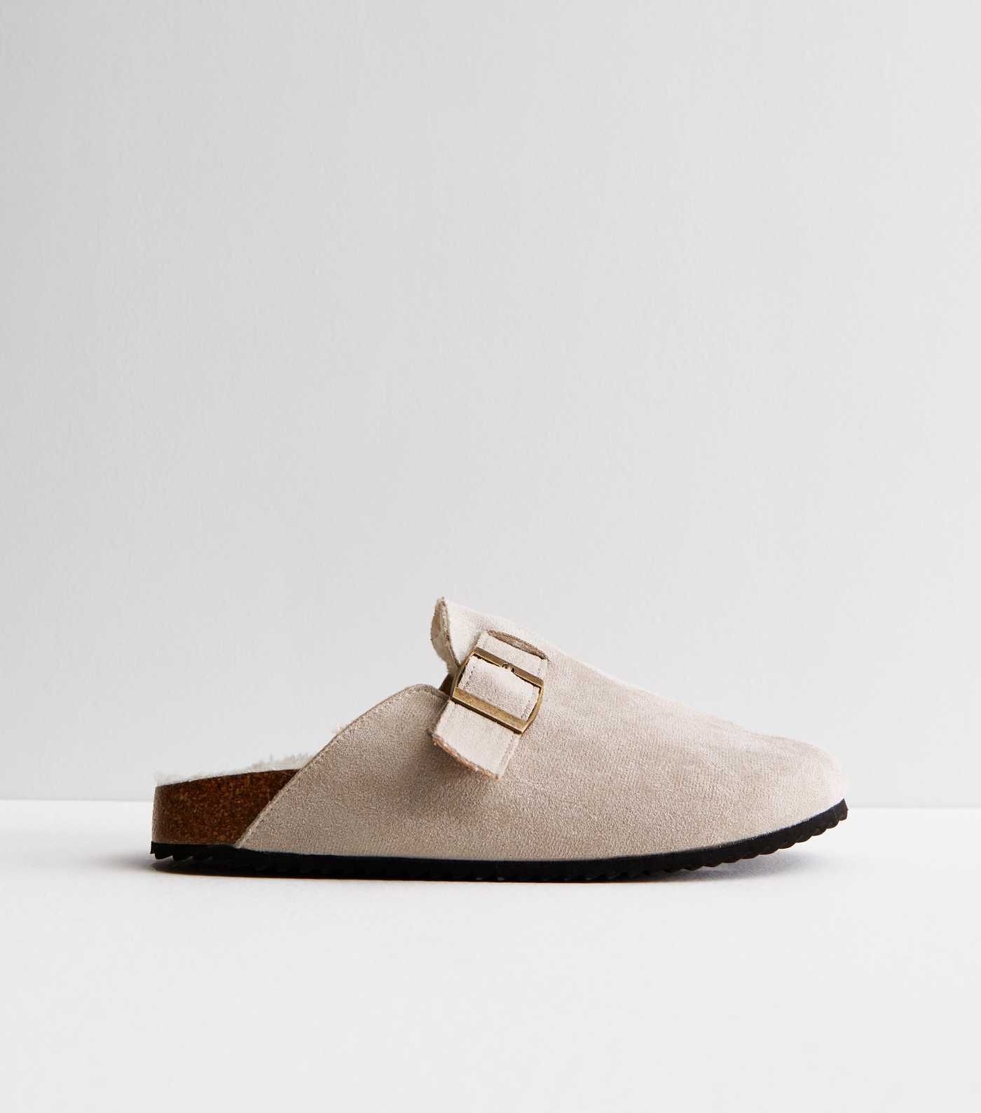 Truffle Grey Suedette Mule Slippers
						
						Add to Saved Items
						Remove from Saved Items | New Look (UK)
