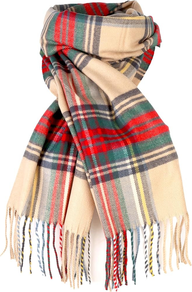 Super Soft Classic Scarf for women, Mens Warm Cashmere Feel Winter Scarf for Men | Amazon (US)