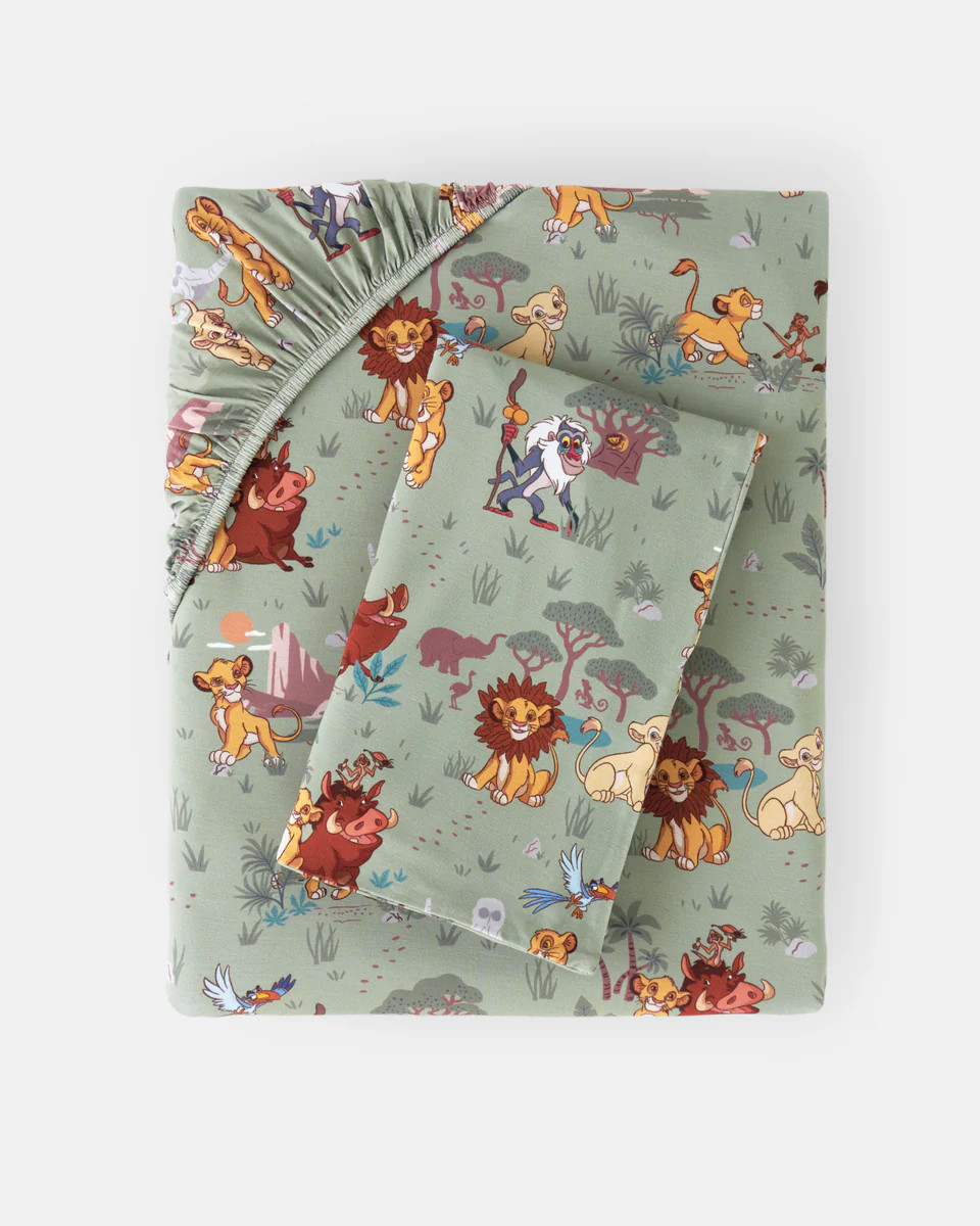 Disney Simba's Safari Twin Sheet Set | Little Sleepies