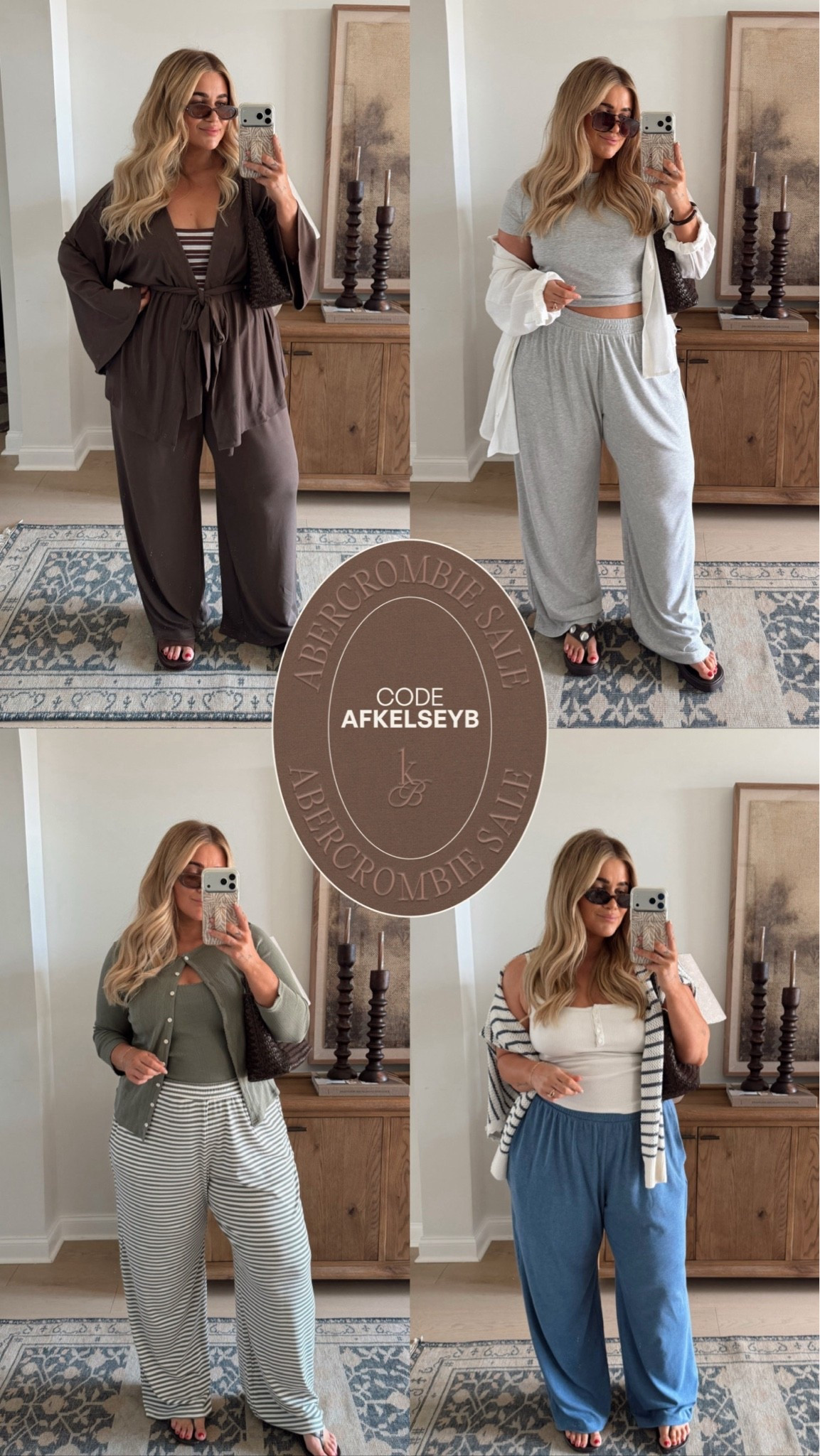 @abercrombie sale plus my code ‘AFKELSEYB’ is live🤎 I get an XL or XXL in the pants, large in tees & tanks, & XL cardigan & wrap top

#LTKSaleAlert #LTKMidsize