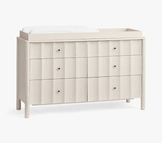 Scalloped Extra-Wide Dresser & Topper Set (56") | Pottery Barn Kids