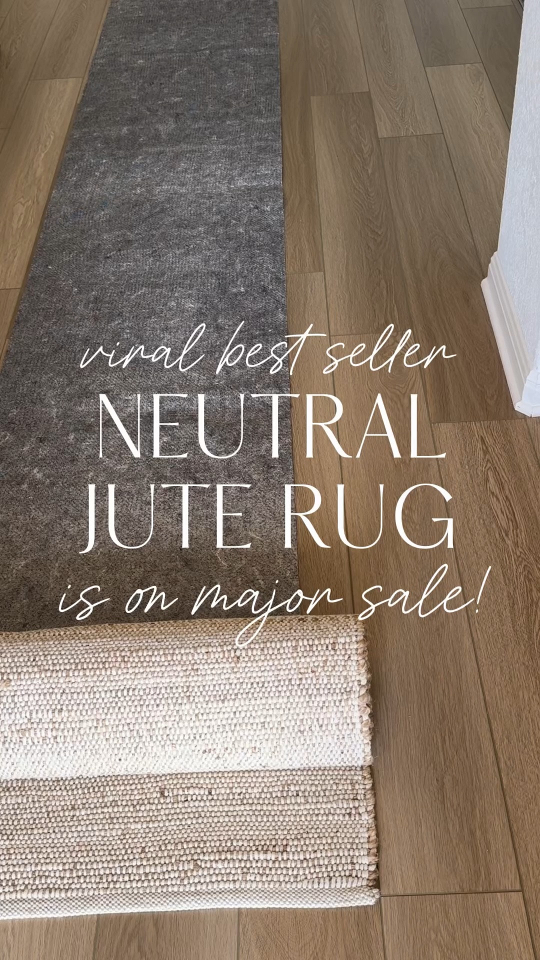 The best non shed jute rug is on sale and perfect for high traffic areas ✨

Jute rug, target finds, home decor, area rug, runner rug, target sale
