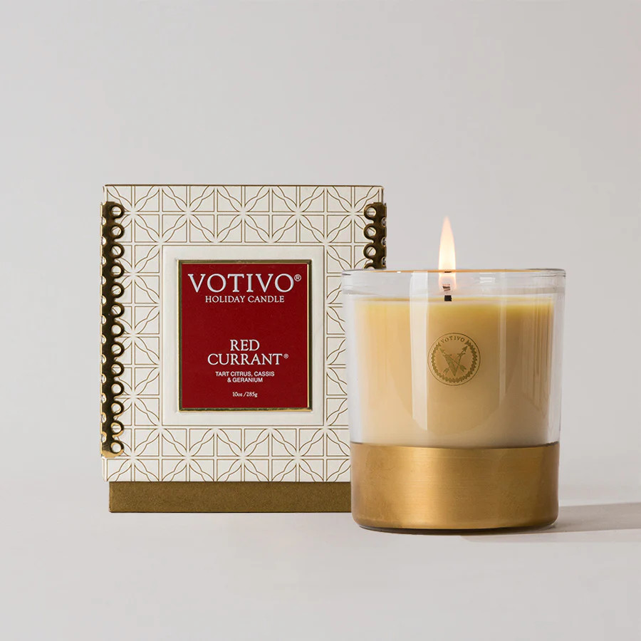 Red Currant 10 oz. Holiday Candle | Votivo