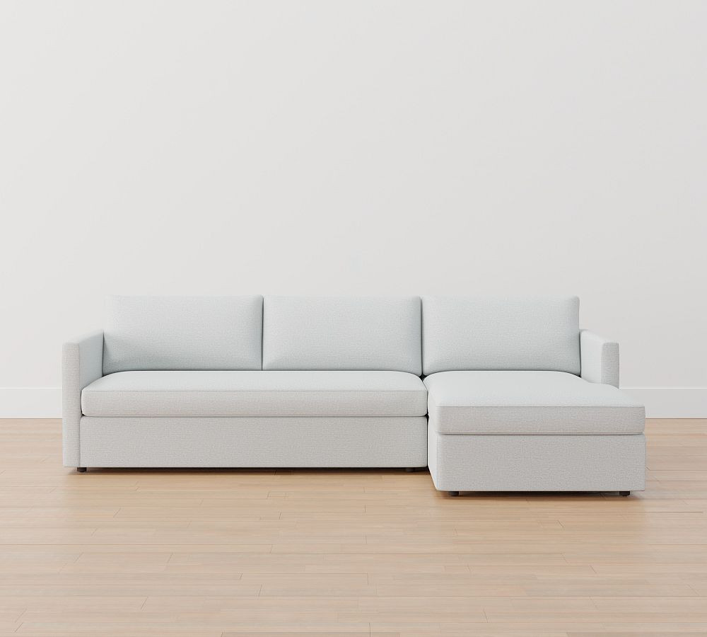 Union Upholstered Sofa Chaise Sectional | Pottery Barn (US)