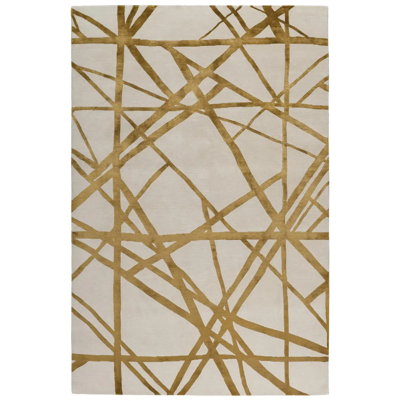 Channels Copper Hand Knotted 10x8 Rug in Wool and Silk by Kelly Wearstler | 1stDibs