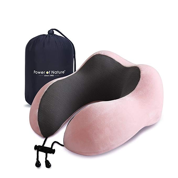 Pon Travel Pillow Luxury Memory Foam Neck & Head Support Pillow Soft Sleeping Rest Cushion for Ai... | Amazon (US)