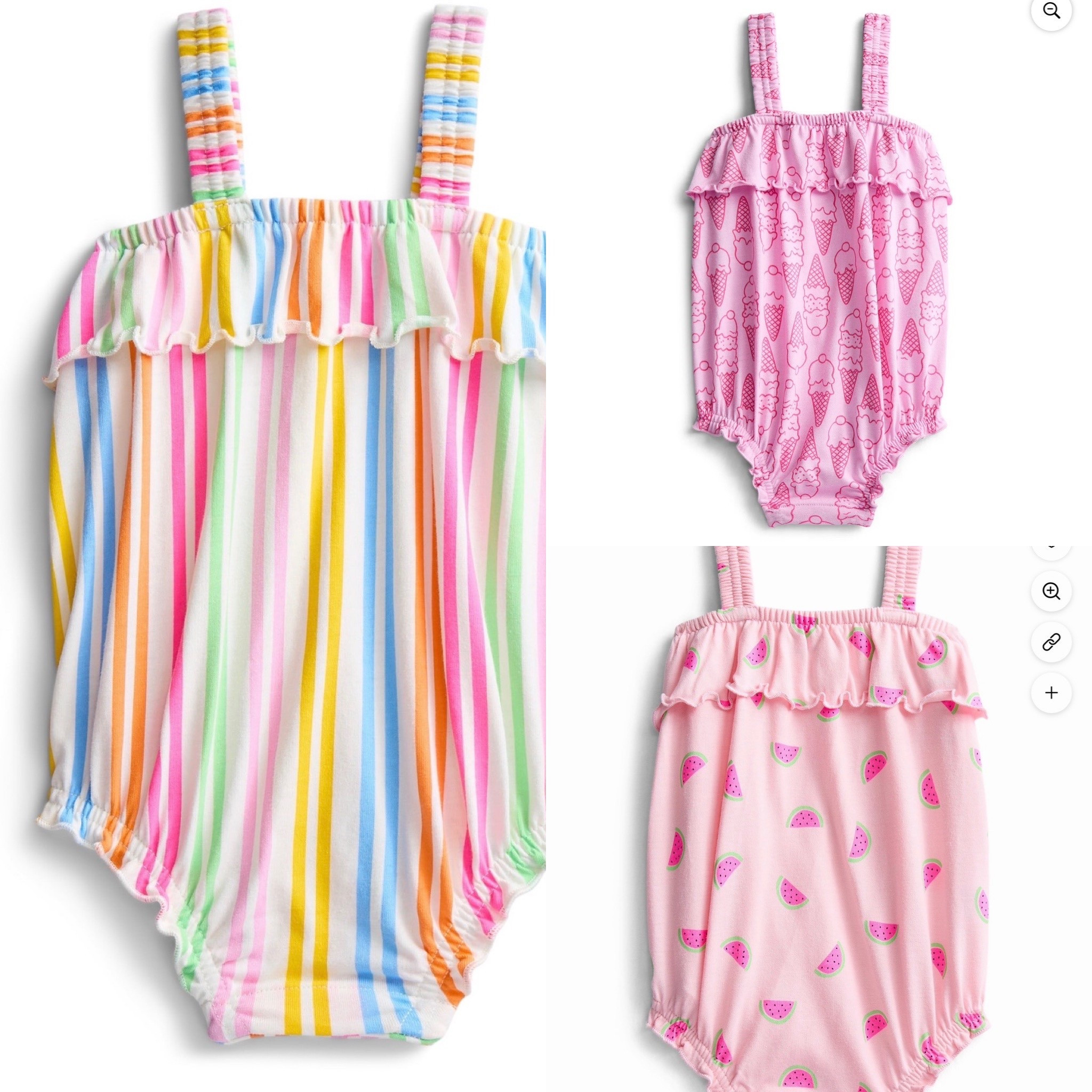 These little girl bubbles are too good to pass up. And only $5! 

Classic stripes
Watermelons
Ice cream prints 
LTK baby 

#LTKgrwm #LTKKids
